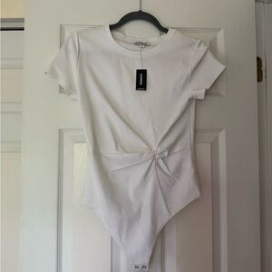 White Short Sleeve Bodysuit